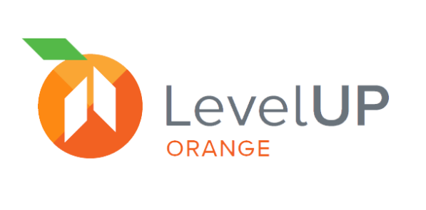 Level up orange logo