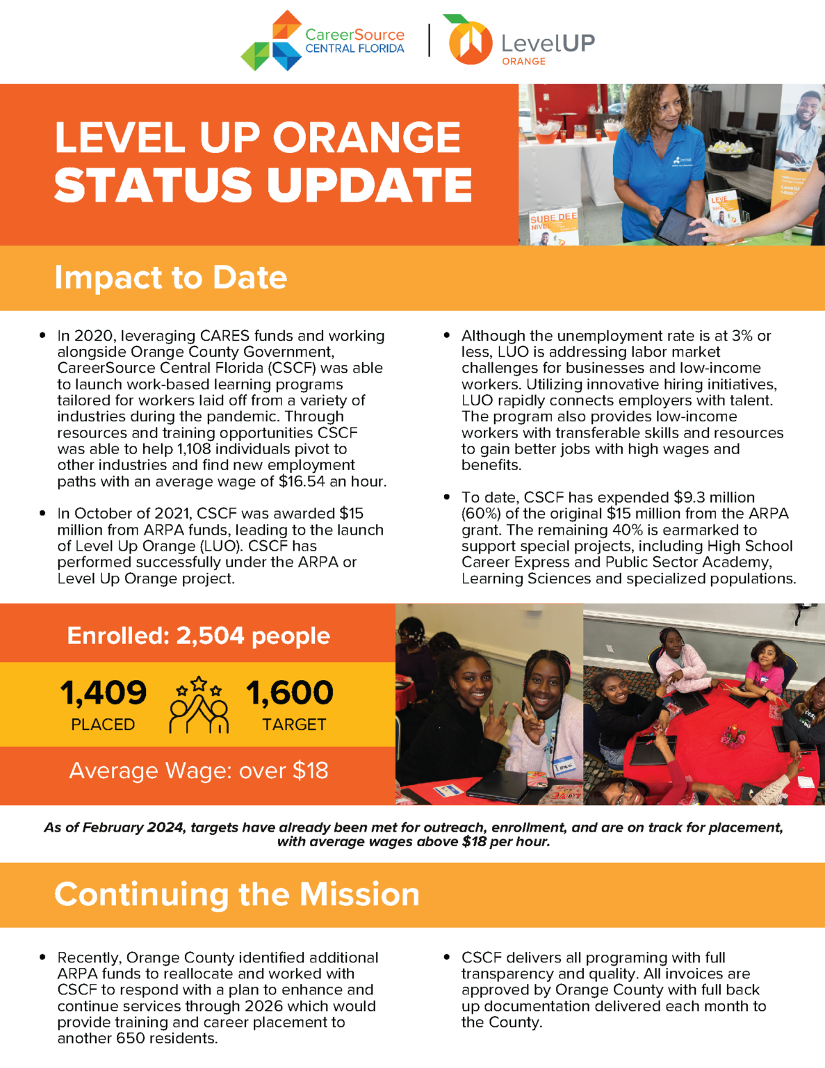 Level Up Orange CareerSource Central Florida