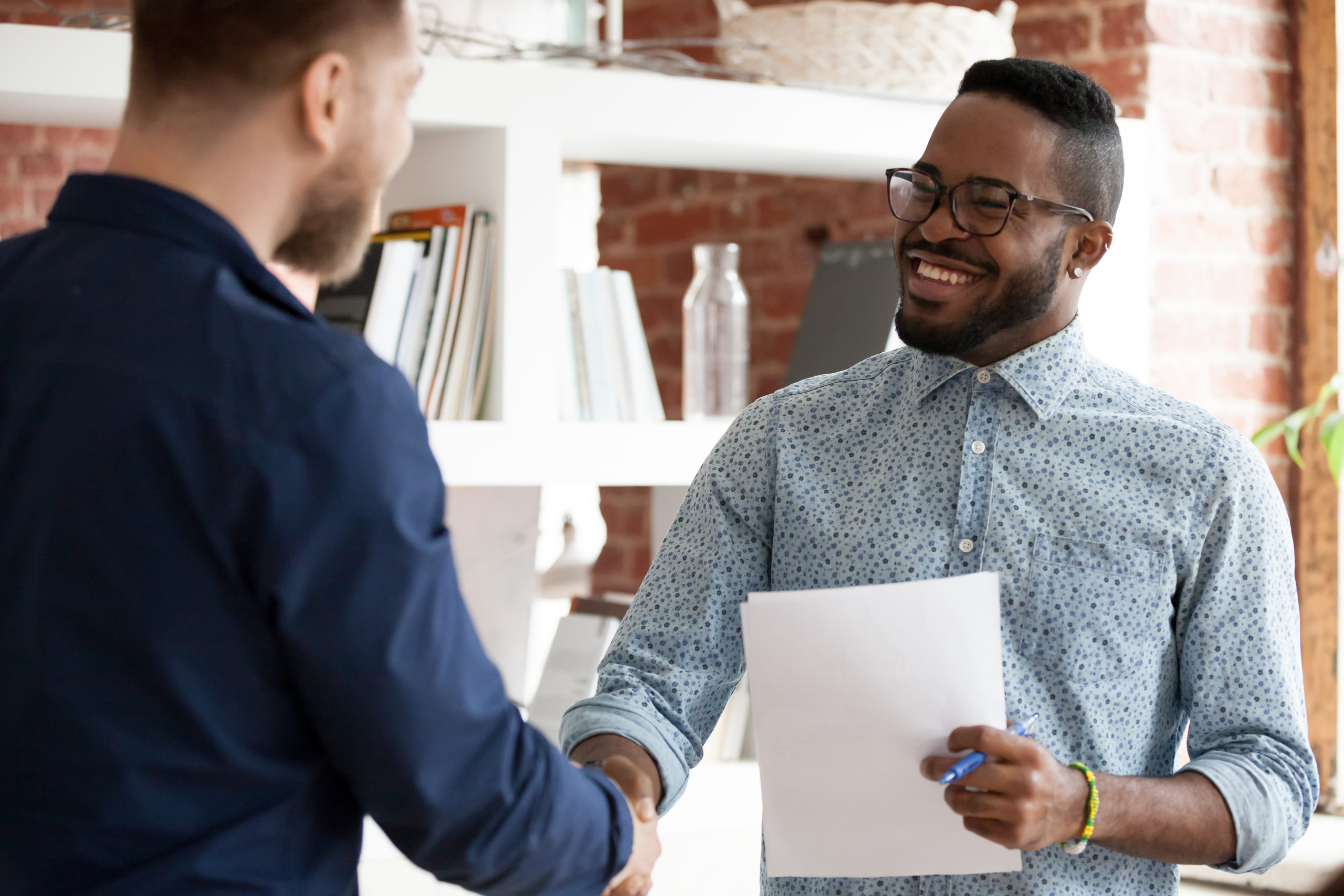 How to Update Your LinkedIn Profile, two men shaking hands